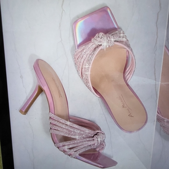 Rhinestone decor stiletto sandals - Picture 3 of 9